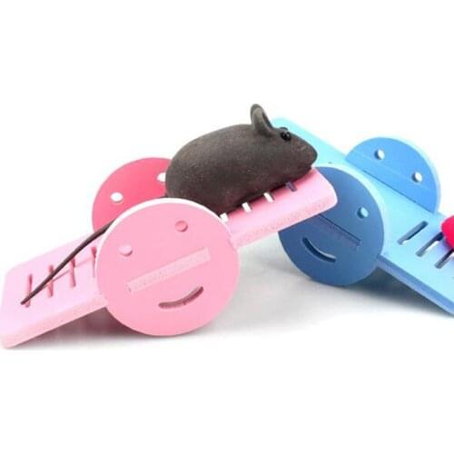 Hamster Wooden Seesaw Toys Funny Pet Bird Cage Nest Small Pet House Rat Hamster Mouse Bird Play Toy Safe for Small Animals