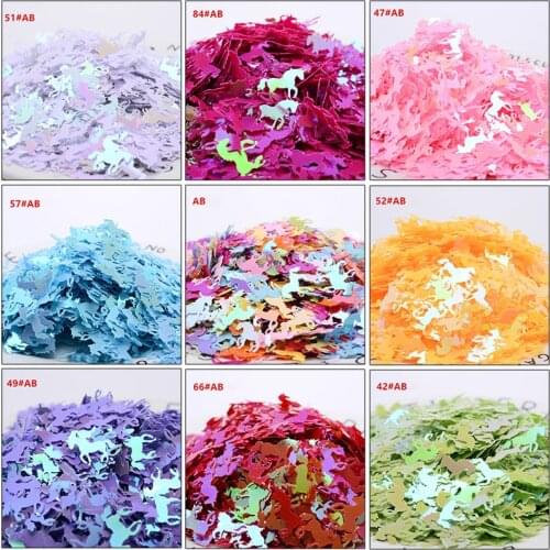 Horse Shape PVC Bulk Nails Sequins Nails DIY Sequined Clothing Sewing Supplies Footwear Accessories Party Decoration