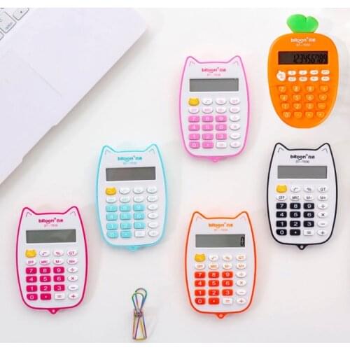 Mini Portable Electronic Calculator Candy Color Calculator Students School Use