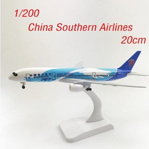 1/200 Scale 20cm Diecast Airplane Model China Southern Airlines B787 Static Display Adult Collection Mini Toys for Boys