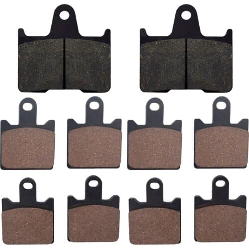 Motorcycle Front + Rear Brake Pads Disks for Kawasaki ZZR 1400 / ZX 14 Ninja (ZX 1400 A / C) (06-14) ZZR1400 ZX1400