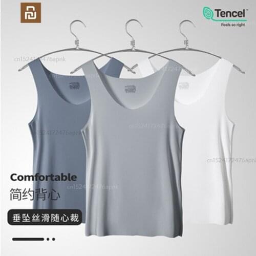 Xiaomi mens vest modal slim sports bottoming shirt solid color vest mens mi home vest