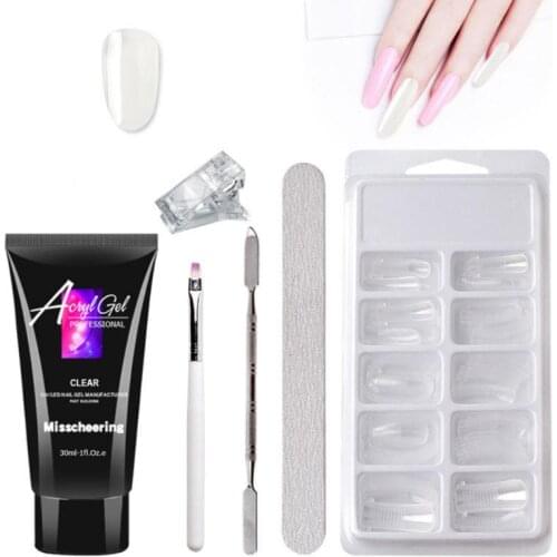 Nail Kit Crystal Forms For Extension Nail Tools Sets 30ml Nail Extension Gel Fast-drying Model Extension Glue Set TSLM1