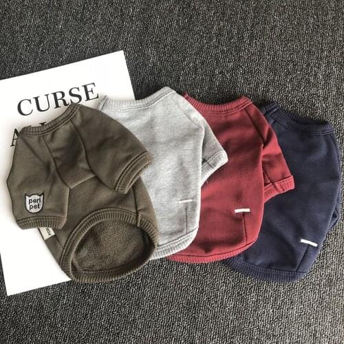 New Autumn Winter Dog Clothes for Small Dogs Cotton Coat for Chihuahua French Bulldog Thick Warm Jacket for Puppy Pet Costume