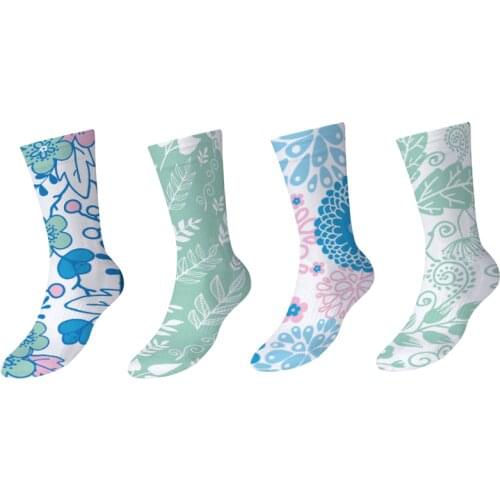 New 3D Printed Flower Crew Socks Women Japanese Girl Student Tube Socks Harajuku Kawaii Sock For Gifts