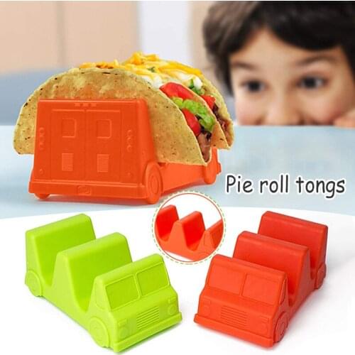New Plastic Taco Holder Stand Tray Rack Oven Dishwasher Safe Restaurant Hot Grill Baking Supplies Bakeware 2 Slots