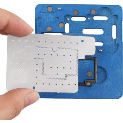 Motherboard Planting Tin Fixture BGA Stencil for iPhone X Logic Board IC Chip Ball Soldering Net Phone Repair Tools