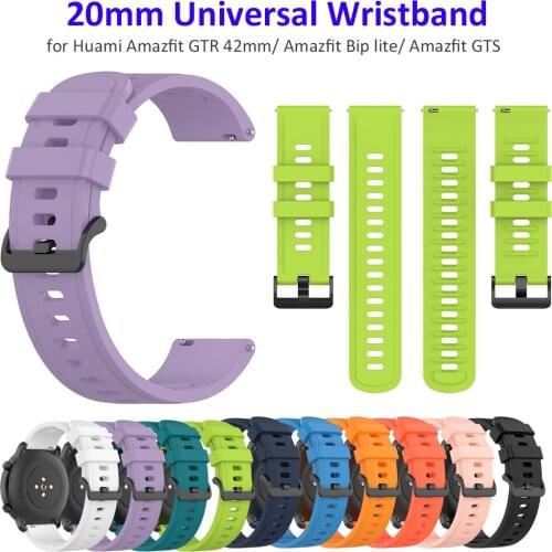 Forerunner 245 Strap 20mm Silicone Wrist Watch Bands for Vivoactive 3 Music/Vivomove HR & Galaxy Watch Active 2 & Huawei GT 42mm