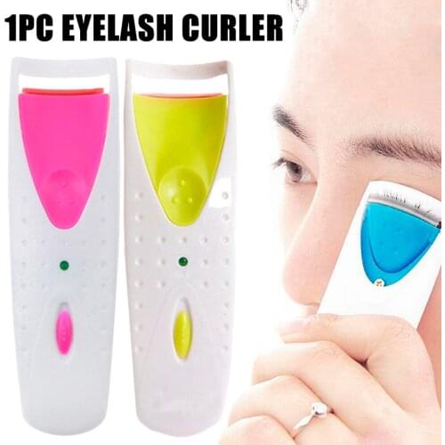Women Electric Heated Eyelash Curler Lasting Curl Eye Lash Perm Automatic Eyelashes Clip Make Up Tool MPwell