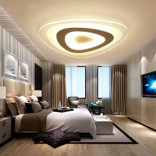 Led Modern Ceiling Lamp For Living Room Kitchen Bedroom Minimalist Triangle Ultra Thin Luminaire Home Decor Lustre Light Fixture