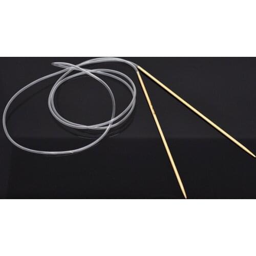 2.25mm Natural Bamboo Circular Knitting Needles Sweater Yarn For Weaving Soft Tube Crochet Hooks set DIY Tools 120cm long, 1 PC