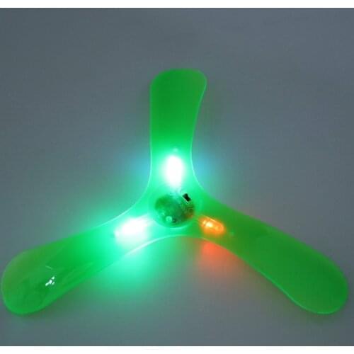 Boomerang Luminous Flying Toys Outdoor Park Saucer Funny Game Children Sports