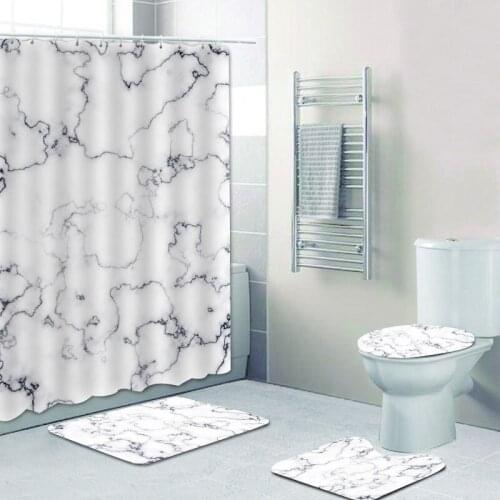 Waterproof Luxury Shower Curtain Modern White Aestetic Bathroom Shower Curtains Decor Cortinas Ducha Bathroom Accessories BW50YL