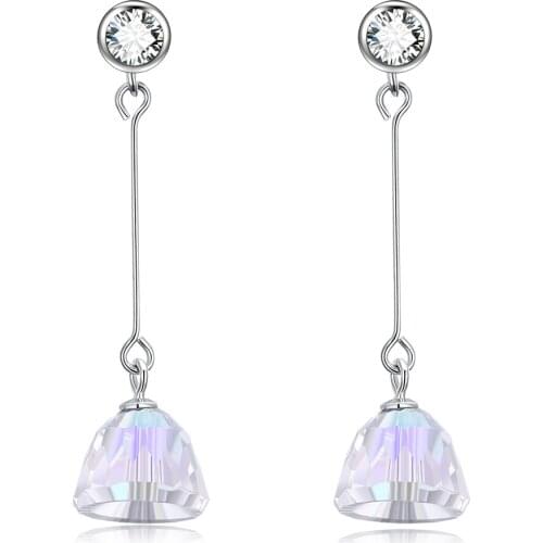 ZEMIOR Jewelry Silver 925 Sterling Evil Eye Earrings For Women Lucky Hand Water Drop Double Chains Pendant Necklaces on sale