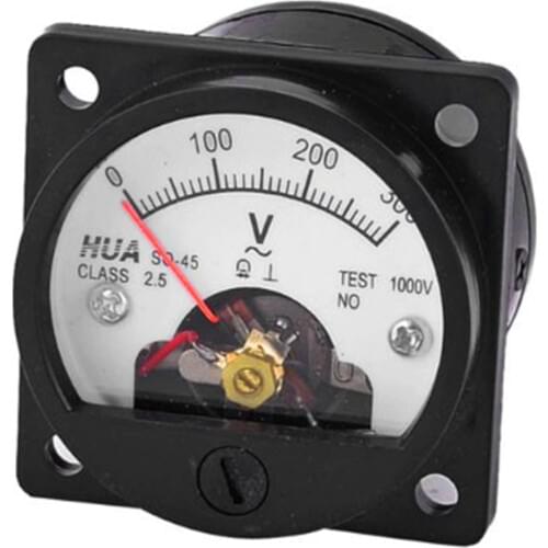 1 PC Class 2.5 AC 0-300VAC Screw Mounted Voltage Panel Meter Voltmeter SO-45