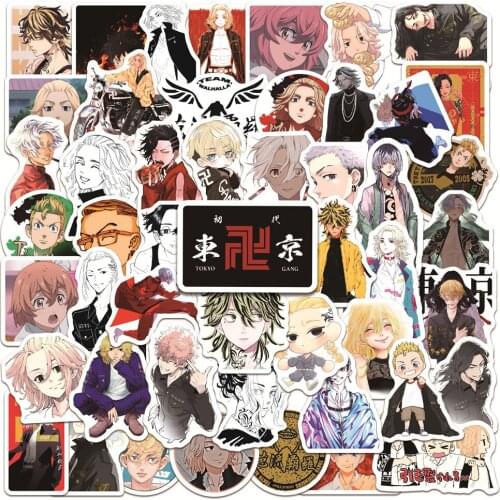 10/30/50PCS Tokyo Revengers Anime Cartoon Stickers DIY Skateboard Fridge Guitar Laptop Motorcycle Luggage Waterproof Sticker Toy