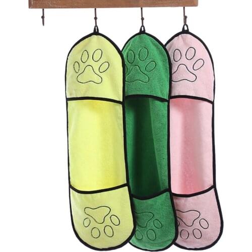 10pcs Pet Towel Super Absorbent Dog Bathrobe Bath Towels Quick-Drying Cat Puppy Small Large Dogs Bath Towel ThickTowel Pet Towel