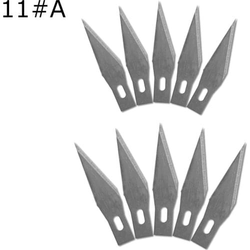 10 Pcs One Lot 11# Wood Carving Knife Blade Replacement Surgical Scalpel Blade Engraving Craft Sculpture Knife