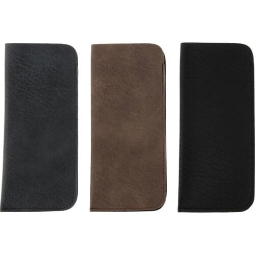 1PC PU Leather Reading Glasses Case Sunglasses Eyeglasses Pouch Unisex Soft Portable Pure Color Eyewear Protector Accessories