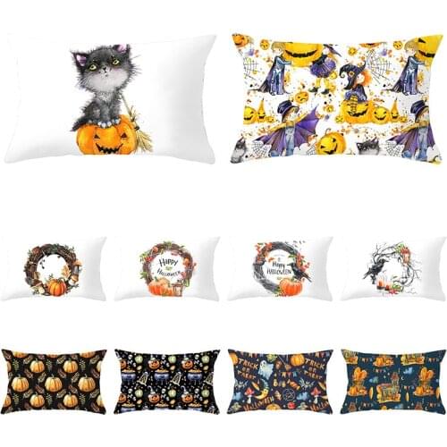 30*50cm Halloween Series Waist Decorative Pillow Cushion Covers Pillowcase Cushions for Sofa Polyester Pillowcover Decorative
