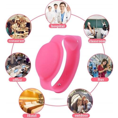 Hand Sanitizer Disinfectant Silicone Bracelet Wristband Hand Dispenser Wearable Wash Hand Sanitizer Dispenser Pumps Bracelet