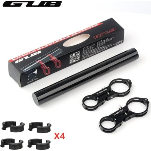 GUB 202 G-202Carbon Fiber Bike Bicycle HandleBar Extender Lengthen Mount Lamp Lightweight MTB Flashlight Computer Phone Holder