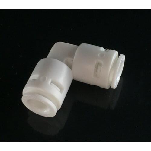 New Free shipping 10PCS/LOT Elbow 1/4" ID6.35mm quick connect for PE pipe Water purification equipment purifier part RO machine