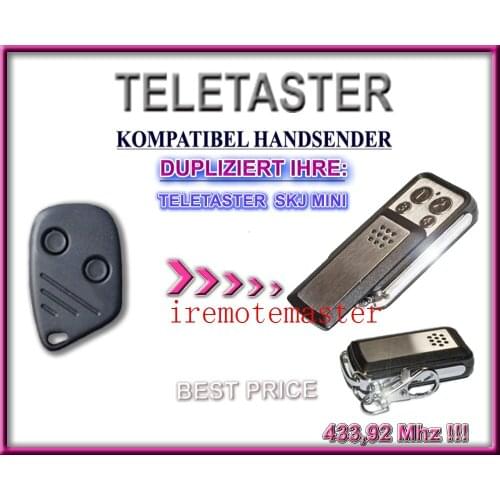Teletaster SKJ MINI replacement garage door remote 433,92MHZ beautiful