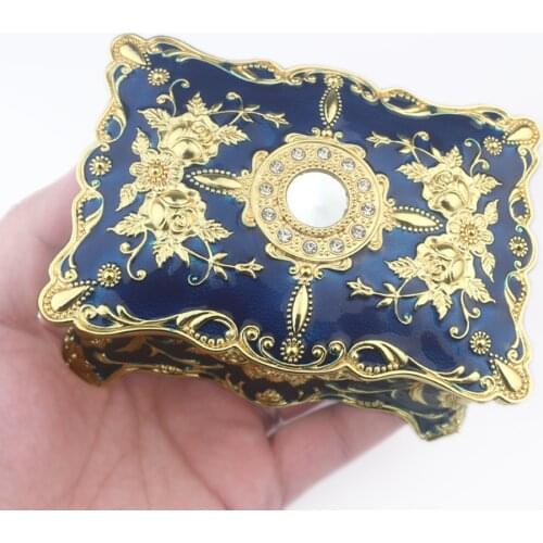 ROSIKING Emboss Alloy Metal Music Box Wind Up Movement Music Box for Friends on Christmas,Valentines Day