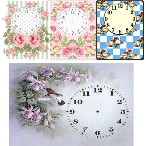 New sale flower wall clock 5d diamond painting cross stitch 50x60cm for home decoration 3d rhinestone diamond mosaic embroidery