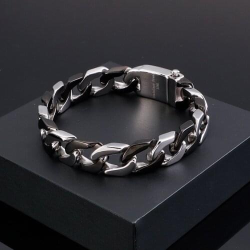 New stainless steel cast mens bracelet titanium steel trend bracelet jewelry