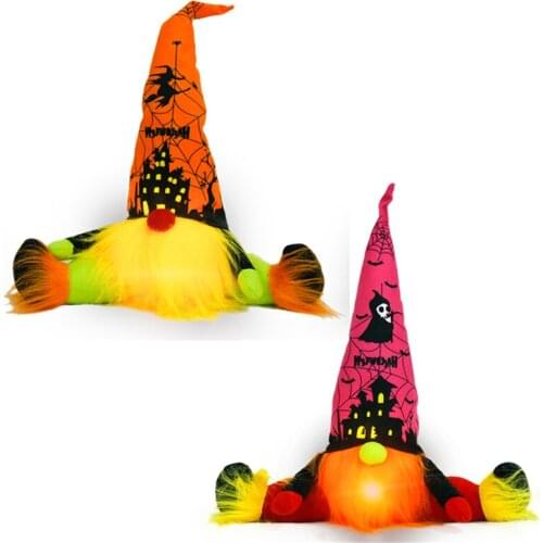 Halloween Plush Gnomes Decoration Handmade Craft Tomte Swedish Gnome Scandinavian Elf Decor Cute Household Ornament