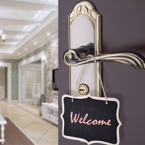 5PCS Rectangular Mini Chalkboard Place Cards Hanging Blackboard Double Sided Chalkboard Wedding Party Table Number Place Tag