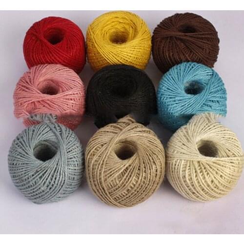 DIY manual accessories | photo wall with tags hemp rope Three 2 mm joker natural hemp rope / 50 meters 100 meters