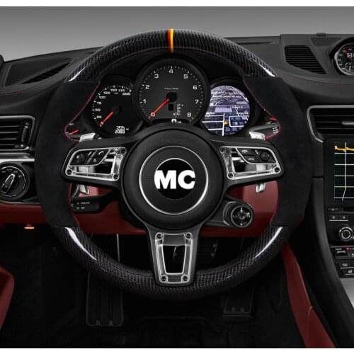 100% Real Carbon Fiber Steering Wheel for Pors-che 911 Cayen-ne Paname-ra