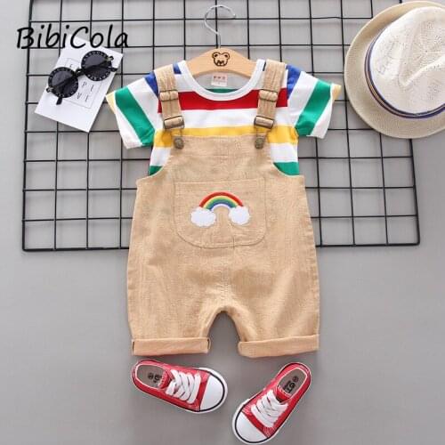 Sports Suits For Baby Boys Girls Tracksuits Kids Cotton Casual Shirt+short Pants Boys Summer Clothing Sets