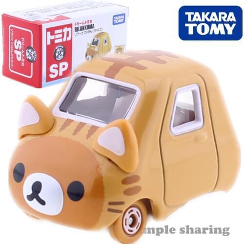 Takara Tomy Dream Tomica SP Rilakkuma Cat Car Hot Pop Kids Toys Motor Vehicle Diecast Metal Model Collectibles New