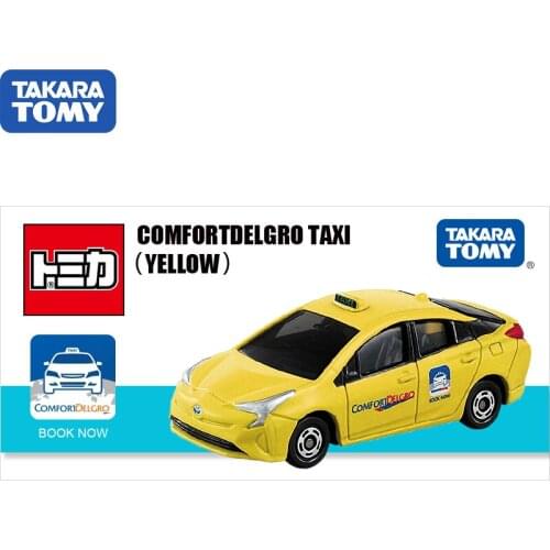 TAKARA TOMY Japan Simulation Alloy Car Model Toy Singapore TAXI Yellow 112884 Kids Christmas Gift Toys