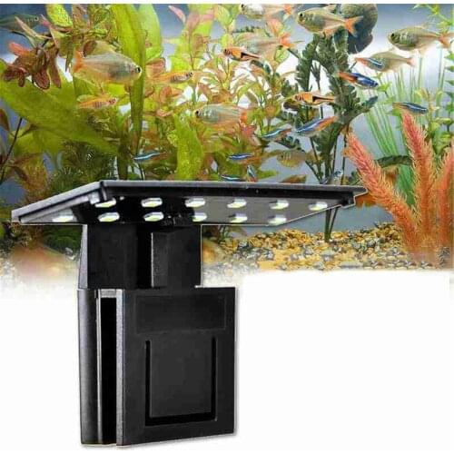 5w Ultra Thin Aquarium Led Light Ultra Bright Clip-on Lighting Lamp 12 Leds Garden Decor
