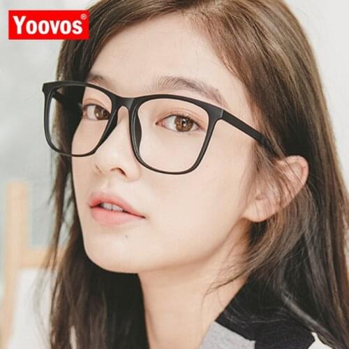 Yoovos 2021 Women Glasses Frame Retro Eyeglasses Frames Luxury Eyewear Mirror Glasses Okulary Blue Light Suqare Oculus Feminino