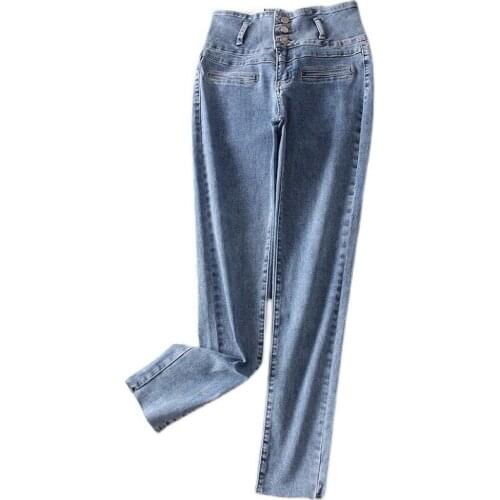 YueYueAngel Womens High Jeans