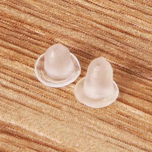 New Arrival 1000Pcs/lot Rubber 4x4mm Earring Back Stopper For DIY Jewelry Findings Accessories