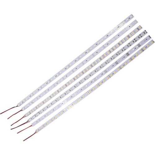 10pcs/lot 12V Hard LED Strip Light 50cm Aluminum LED Bar Light SMD 8520 5630 7020 Rigid Led Light Strip 36leds 72leds Cold White