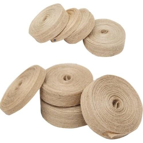 100M 15mm Wide Natural Hessian Jute Ribbon Rustic Country Vintage Favors Woven Ribbon Gift Decoration 38mm Wide Jute Roll