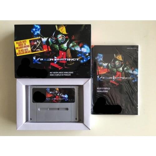 16Bit Games ** KILLER INSTINCT ( French PAL Version!! box+manual+cartridge!! )