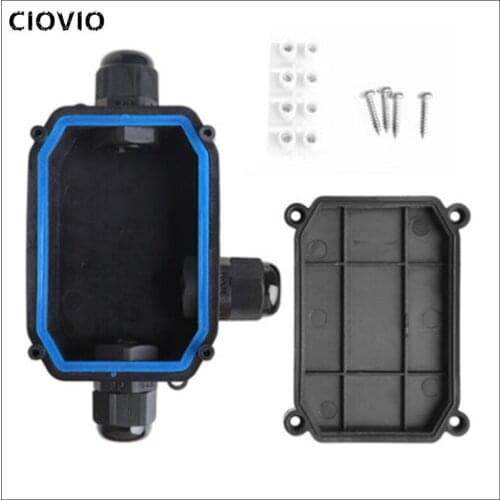 2 Pcs Waterproof IP66 Plastic Cable Wire Connector Gland Electrical Junction Box