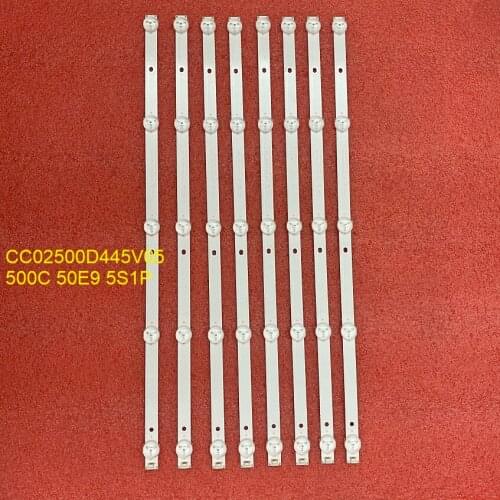 8pcs/set LED strip For For TH-LD50WE9 XYD50BA01 LE-8815A LE-8822A 50A6 LE50U51A LD-50FHD CC02500D445V05 500C 50E9 5S1P 4X10 1210