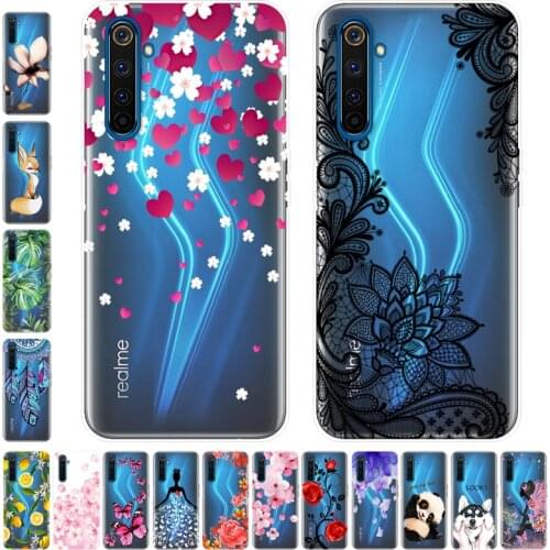 For Oppo Realme 6 Pro Case TPU Silicone Soft Cartoon Clear Case for Oppo Realme6 Pro Phone Back Cover Realme 6i 7 Pro Coque Case