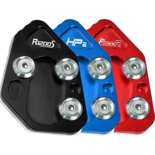 For BMW F800R 2009-2014 R1200S 2006-2008 HP2 Sport 2008-2010 Motorcycle Accessories CNC Side Stand Mount Stand Expansion Plate