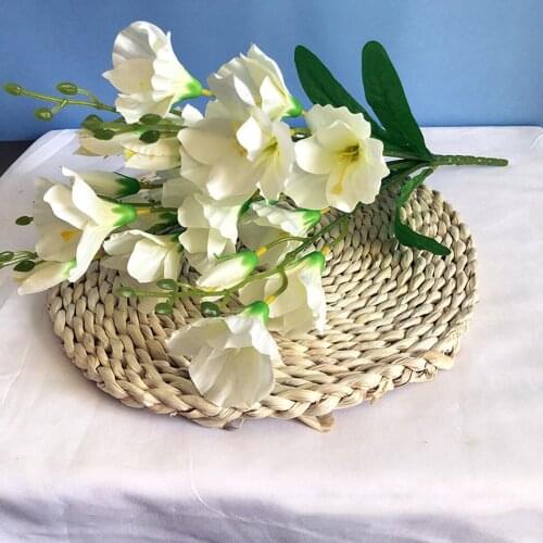 Artificial Flower Branch DIY Decor Simulation Talania Flower Lifelike Faux Flower Bunch Wedding Bouquet Party Home Ornaments